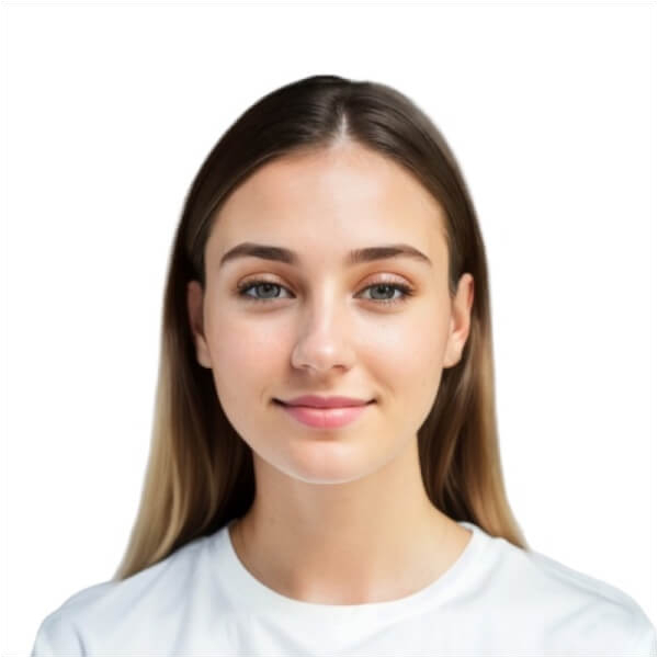 Acceptable visa photo example